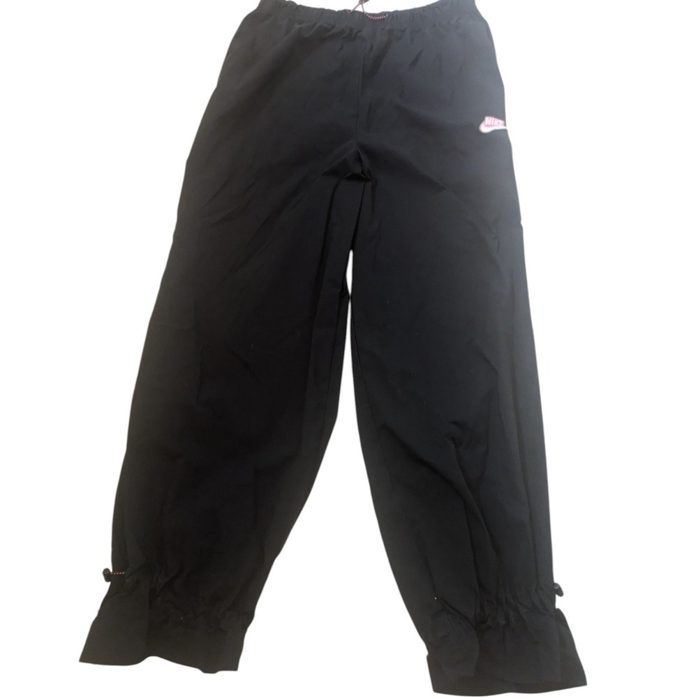 Nike  Fleece Women's Medium Track Pants Athletic Joggers‎ Pink Logo Black